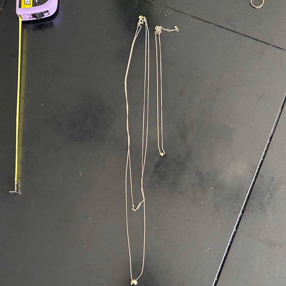 LOFT Gold Double Strand Necklace